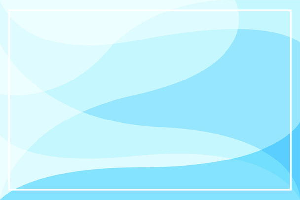 banner de plantilla azul con marco blanco sobre fondo geométrico de onda azul suave, marco de oro brillo azul para la promoción de publicidad descuento de venta especial en los medios de comunicación cosméticos de productos de marketing en línea social
 - Vector, imagen