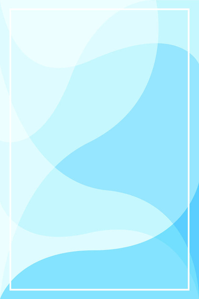 μπλε πρότυπο banner με πλαίσιο λευκό σε απαλό μπλε κύμα γεωμετρικό φόντο, γκλίτερ χρυσό πλαίσιο μπλε για διαφήμιση προώθηση ειδική πώληση έκπτωση για τα μέσα ενημέρωσης Social online μάρκετινγκ καλλυντικά προϊόντων - Διάνυσμα, εικόνα