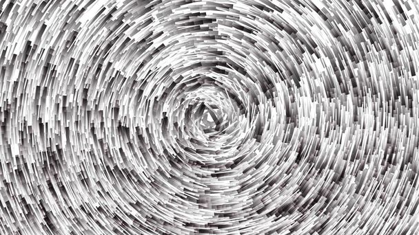 抽象的な灰色と白の円形線の背景 - ベクター画像