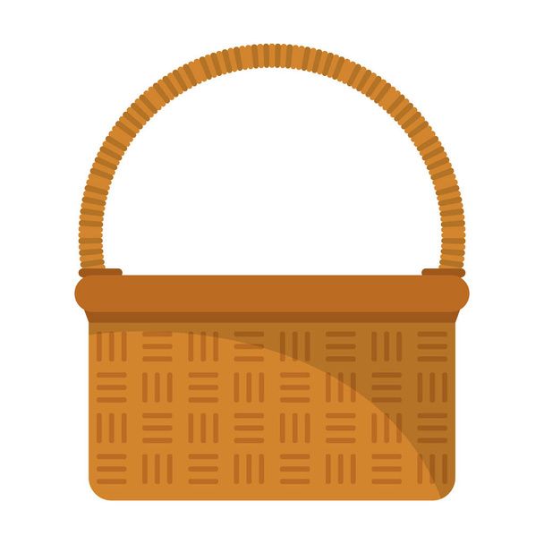 Picnic basket cartoon isolated - Vector, Image