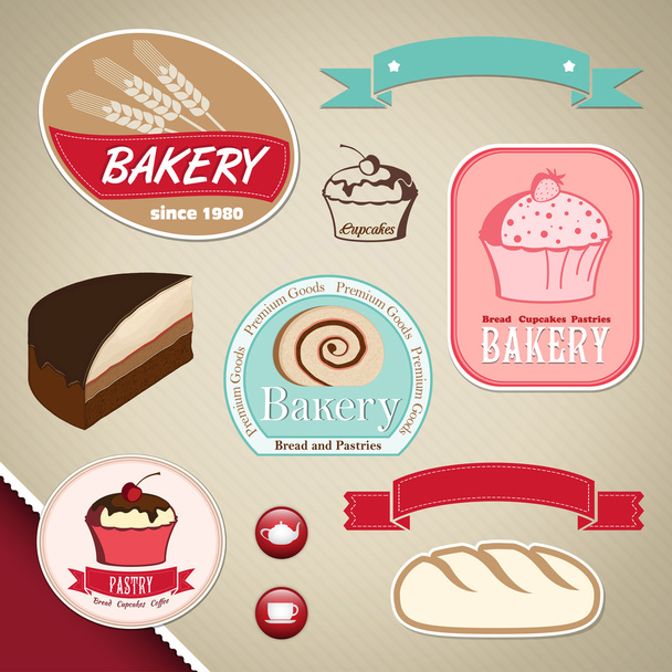 Étiquettes de boulangerie
 - Vecteur, image