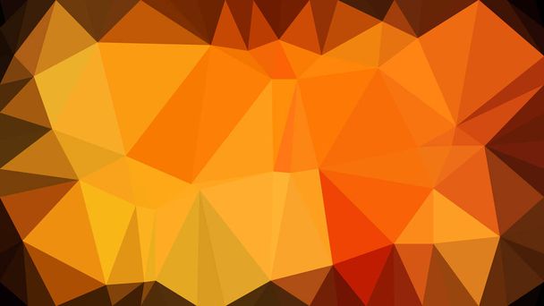 Oranžový a černý nízký Poly-abstraktní design - Vektor, obrázek