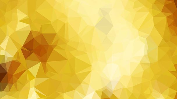 オレンジと黄色のポリゴン三角形の背景 - ベクター画像