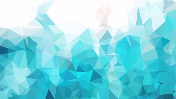 Turquoise and White Polygonal Background Template Illustrator - Vector, Image