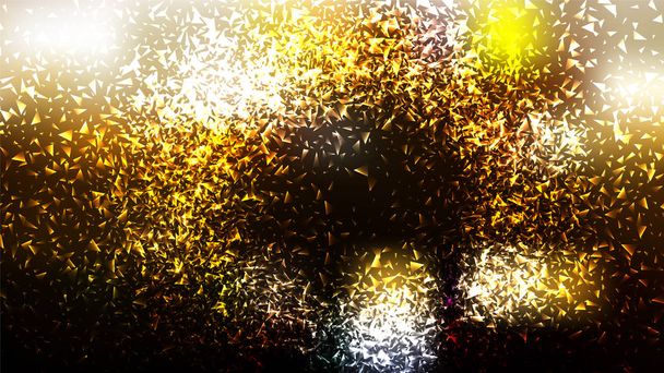 Black and Gold Glitter Background - Vector, Image