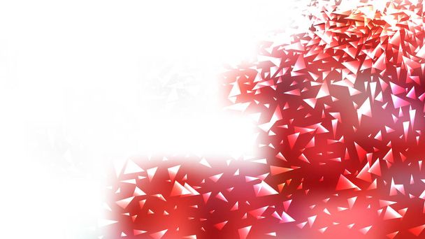 Аннотация Red and White Scattered Triangle Background
 - Вектор,изображение