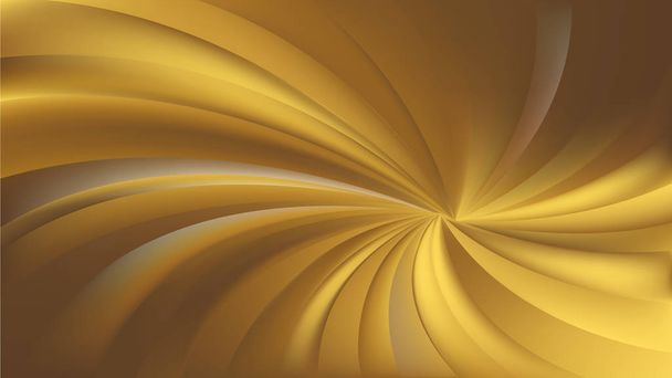Gold Spiral Background - Vector, Image