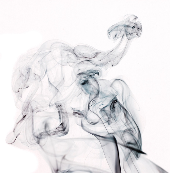 Smoke on white background - Photo, Image