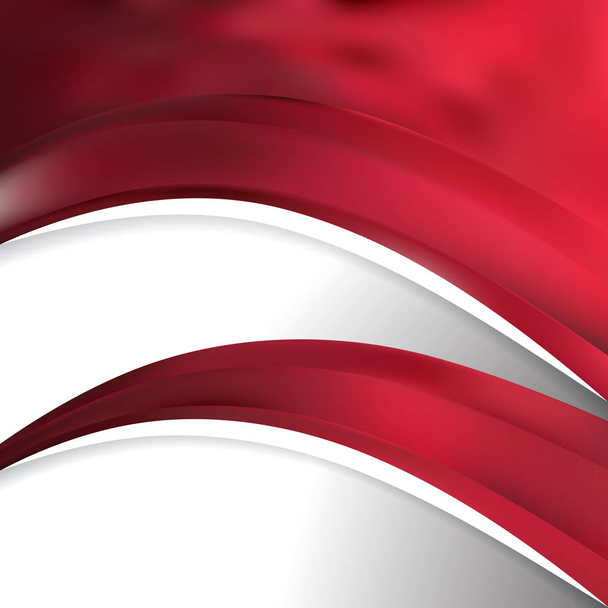 Abstract Dark Red Wave Business Background Vector Image - Vector, Image
