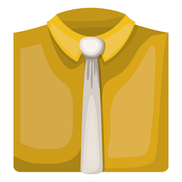 элегантная рубашка с галстуком
 - Вектор,изображение