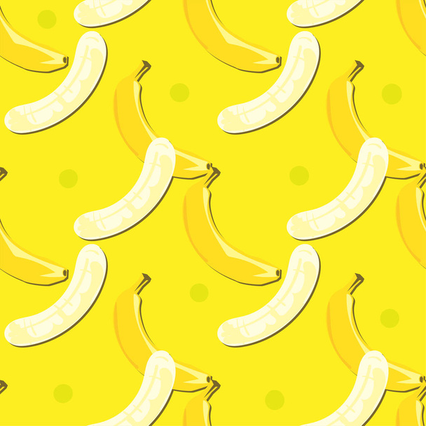 fruit pattern background graphic banana - Vector, Imagen