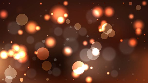 Абстрактный коричневый фон размытых огней
 - Вектор,изображение