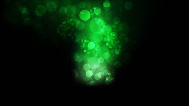 Koele groene wazig bokeh achtergrond illustratie - Vector, afbeelding