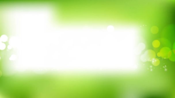 Zöld-fehér bokeh Defókuszált Lights háttér Vector Art - Vektor, kép