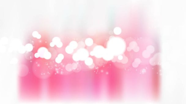 Pink and White Blur Lights Background - Vector, Image