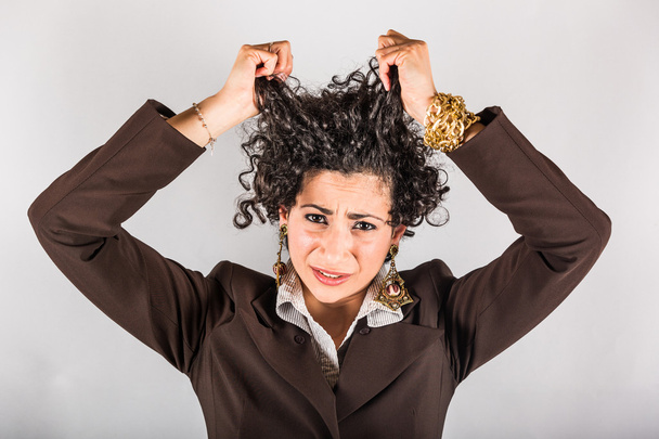 Stressed businesswoman - Foto, Bild