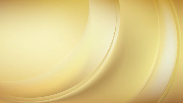 Gold Abstract Wavy Background Design - Vector, Image