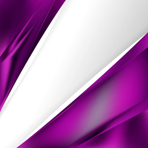 抽象的な紫と黒のパンフレットデザインベクトルイラスト - ベクター画像