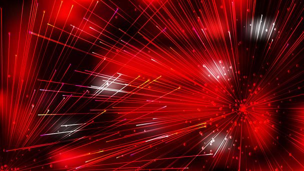 Abstract Dynamic Random Lines Red and Black Background Graphic - Vektör, Görsel