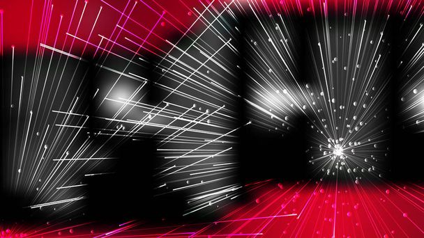 Abstract Crossing Random Lines Red Black and White Background Vector Illustration - Vector, Image