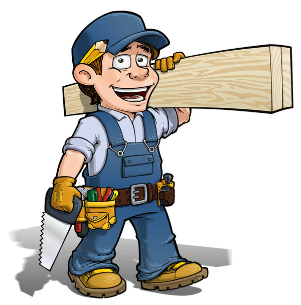 Handyman - Carpenter blue - Photo, Image