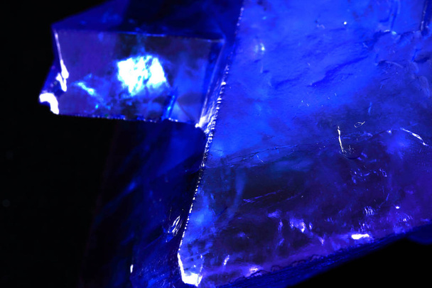 Crystals of blue vitriol - Copper sulfate - Fotoğraf, Görsel