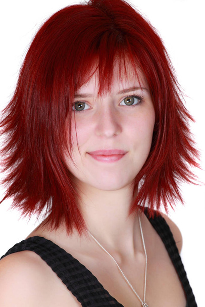 cute caucasian red hair girl - Foto, afbeelding