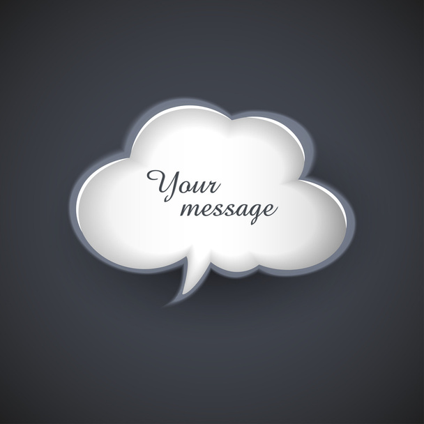 plantilla de nube de vector para mensajes de texto - Vector, imagen