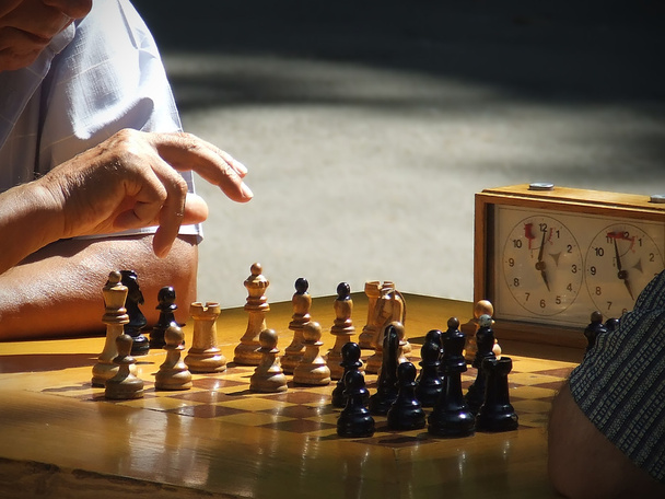 mecz szachowy - Zdjęcie, obraz