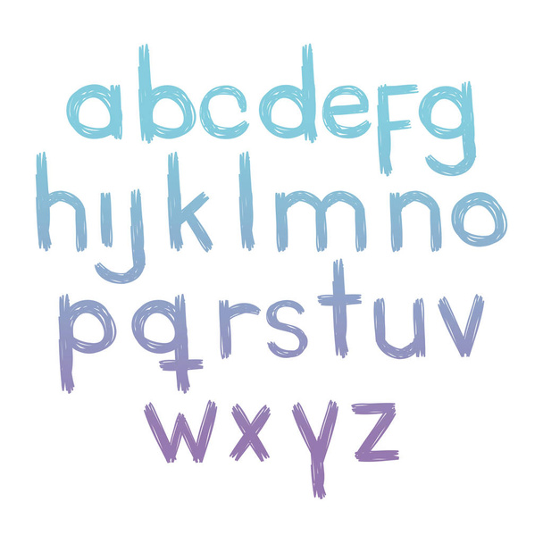 alphabet type font icons - Wektor, obraz