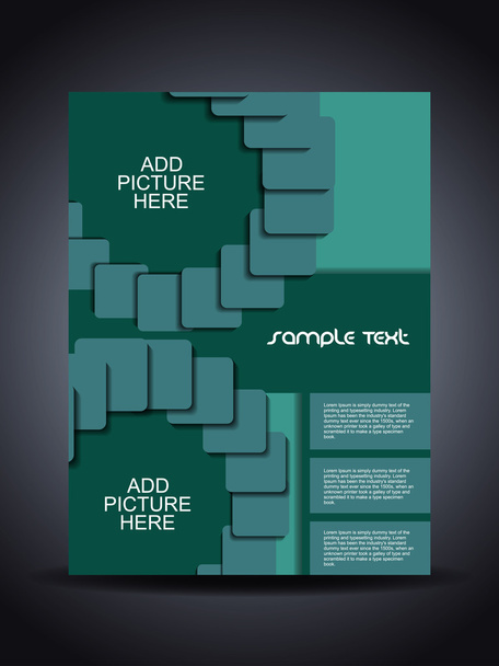 Presentation of creative corporate flyer or cover design. - Wektor, obraz