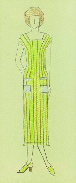 sketch of knitted women wear - Photo, Image