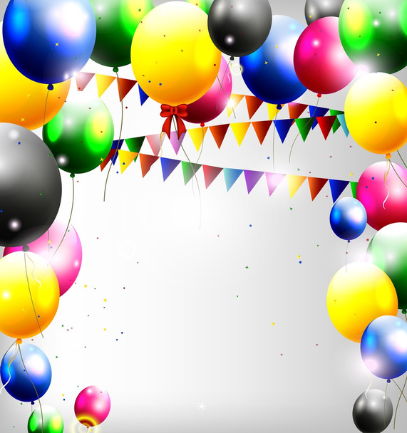 Decoración de globos para su diseño
 - Vector, Imagen