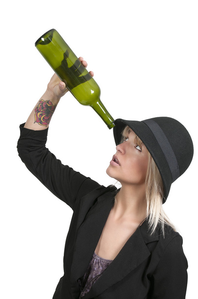 γυναίκα με κρασί - Φωτογραφία, εικόνα