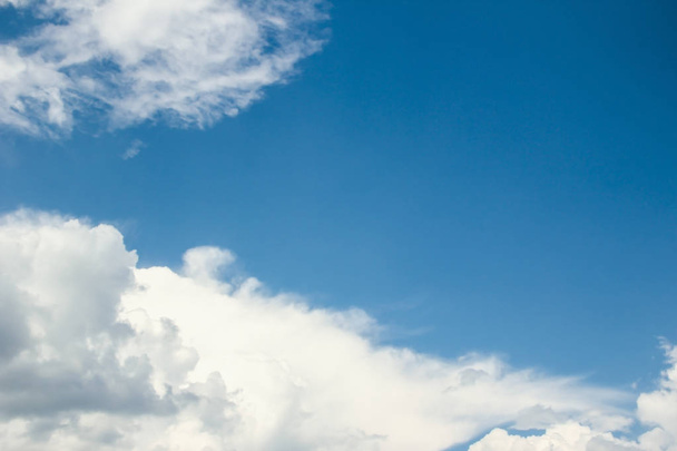 Fantastic soft white clouds against blue sky - Fotografie, Obrázek