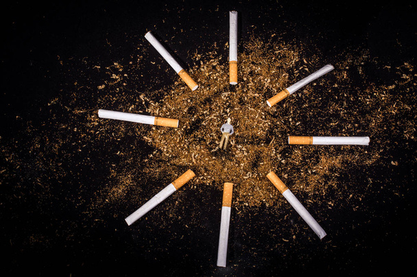  言う喫煙概念はないタバコ日ポスター - 写真・画像