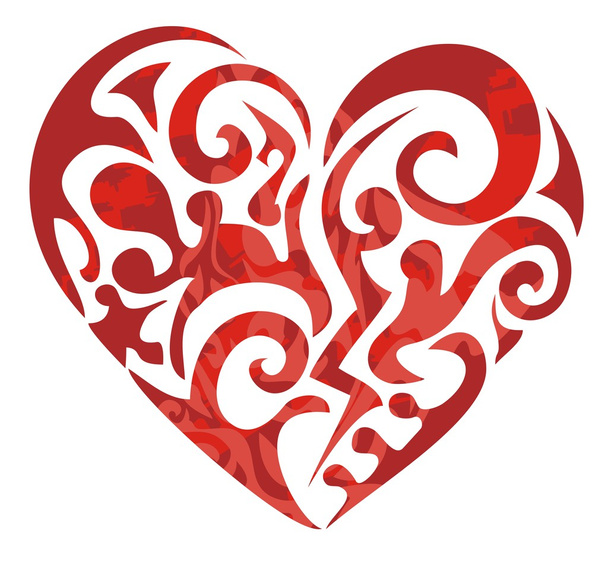 kmenové červené srdce - Vektor, obrázek