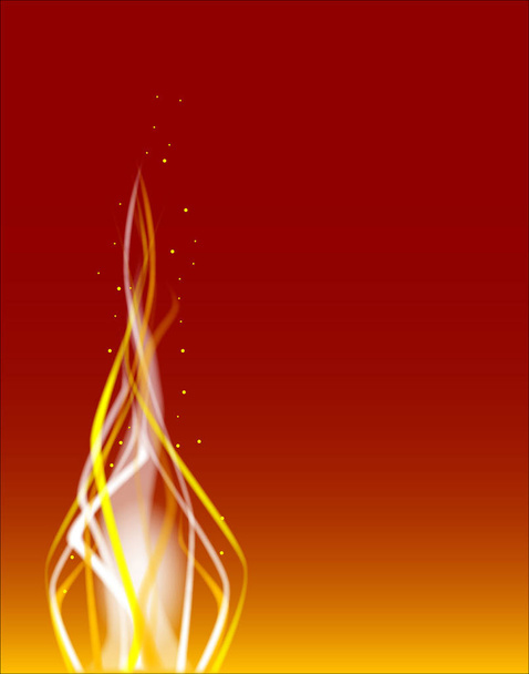 Un fond de danse du feu avec des étincelles sur un fond rouge - Photo, image