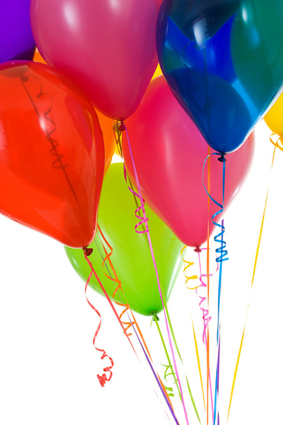Balloons: Crop of Colorful Balloons Gathered Together - Φωτογραφία, εικόνα