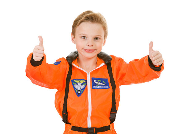 Astronaut: Two Thumbs Up for Space Travel - Zdjęcie, obraz