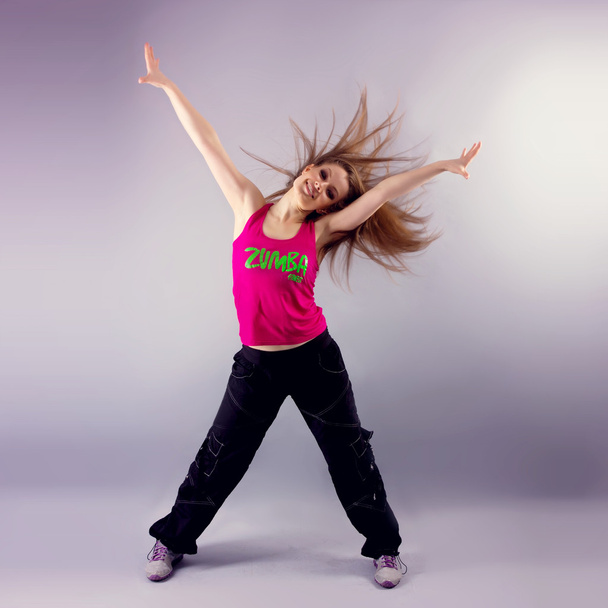 Aerobics zumba fitness woman - Foto, Bild