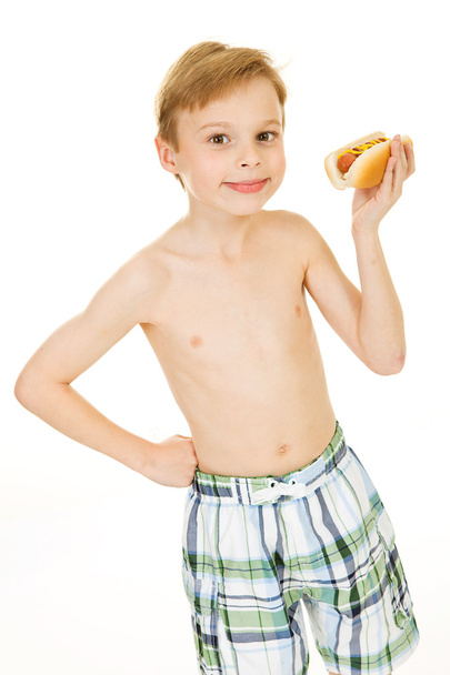 Swimmer: Ready to Eat Hot Dog - Photo, Image