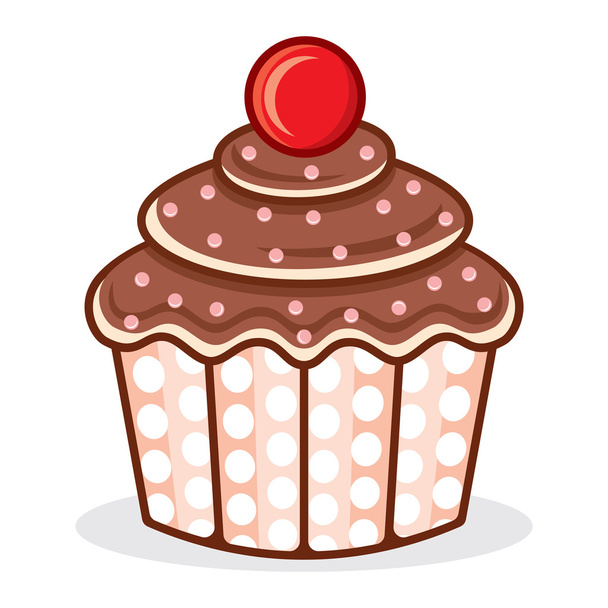 εικονογράφηση φορέας cupcake - Διάνυσμα, εικόνα