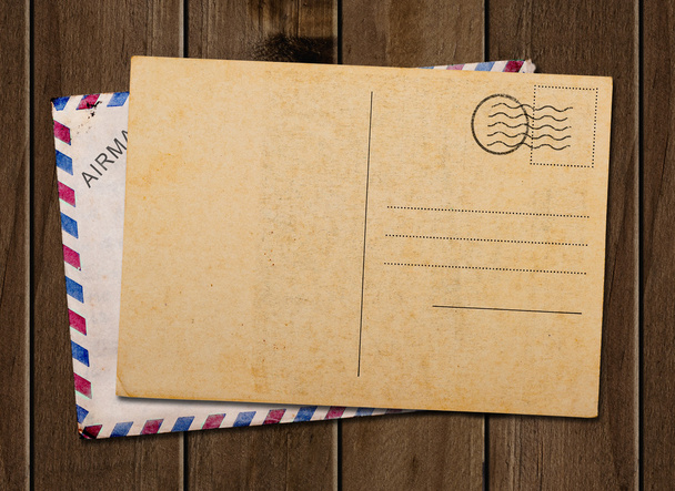 Tarjeta postal en blanco vieja
. - Foto, Imagen