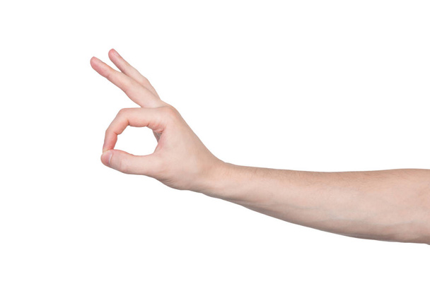 gesto de la mano masculina
 - Foto, imagen