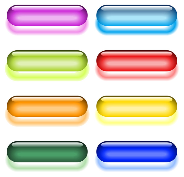 Glass buttons - Vector, Image