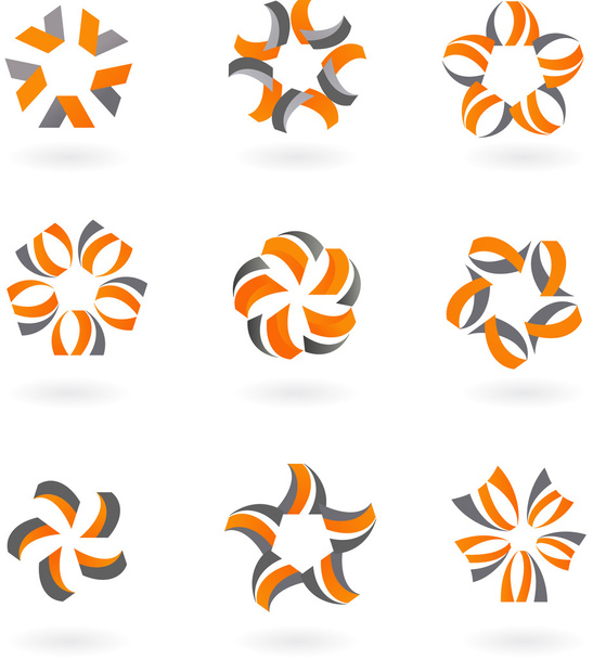 abstracte pictogrammen en logo's - 5 - Vector, afbeelding