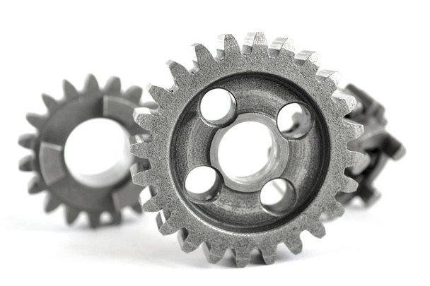 Three metal gears - Φωτογραφία, εικόνα