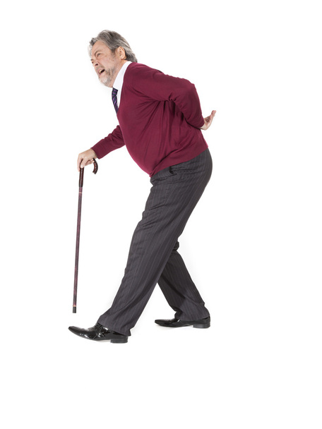 old man with a cane - Foto, Bild