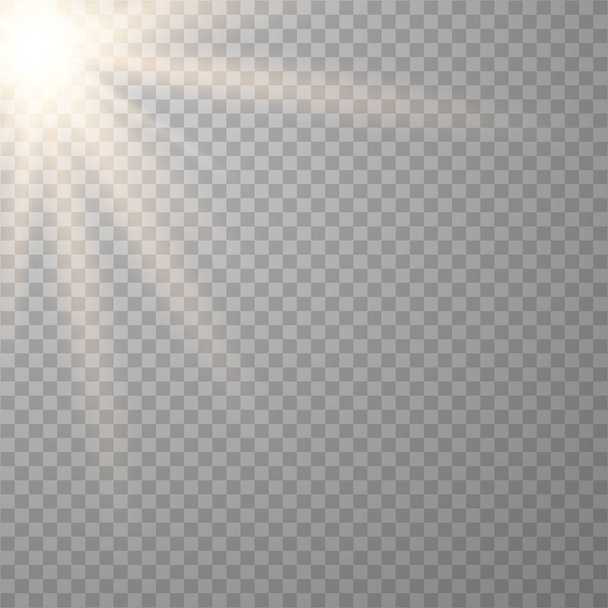 Φωτεινή επίδραση στο ηλιακό φως - Διάνυσμα, εικόνα